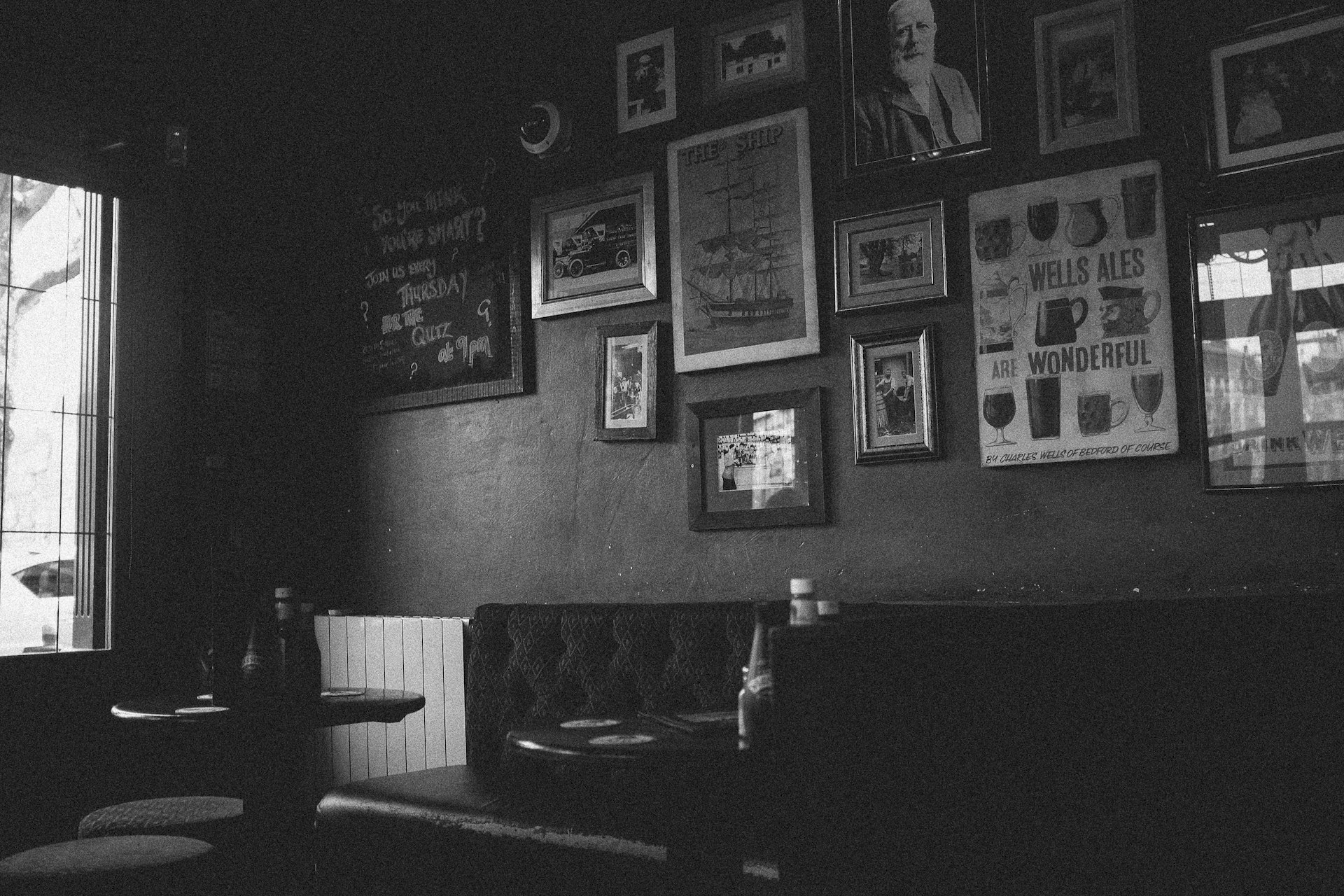 Traditional pub interior with tables